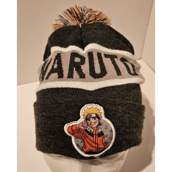 Young Naruto Uzumaki Shippuden Pom Beanie Hat One size Stretch Anime - Picture 2 of 11